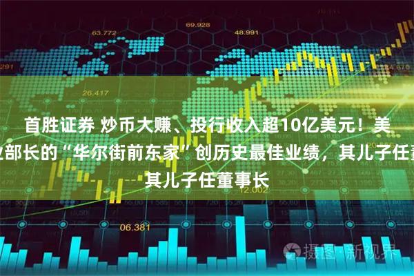 首胜证券 炒币大赚、投行收入超10亿美元！美国商业部长的“华尔街前东家”创历史最佳业绩，其儿子任董事长